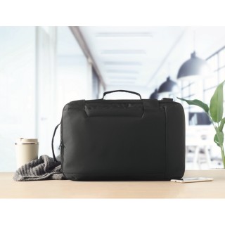 Mochila portátil con asa acolchada y bolsillo lateral